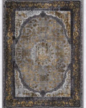 Isfahan Vintage Gold black Carpet