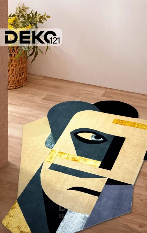 DEKO121 49 Modern art man's face Carpet